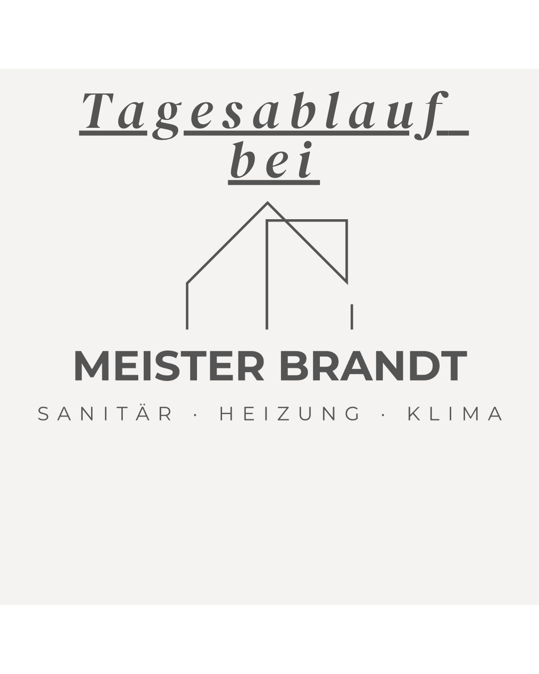 Ein Tag bei Meister Brandt — Titel